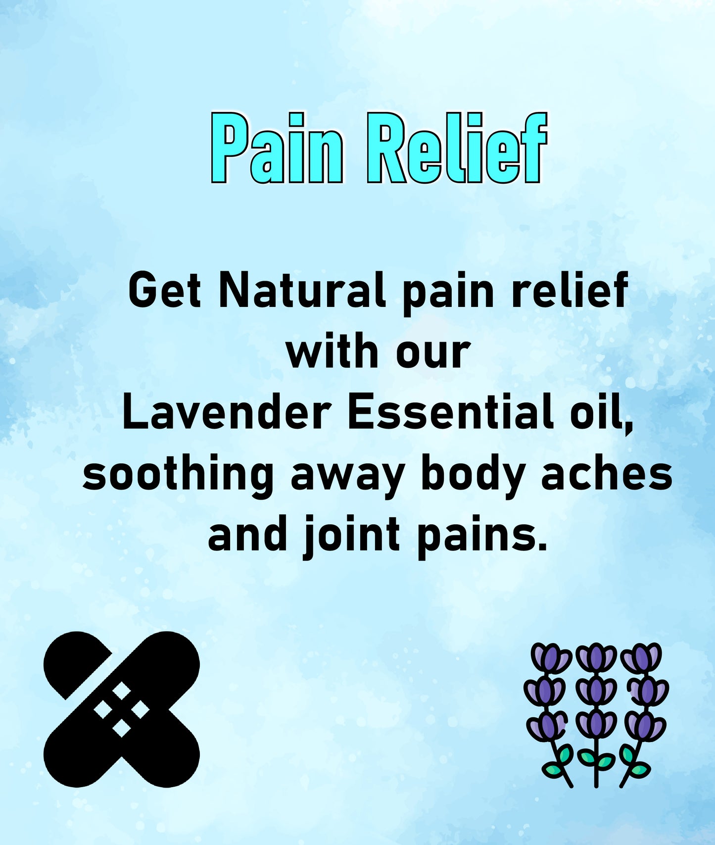 Lavender oil-infused Epsom salts for natural pain relief, soothing body aches, and joint pain